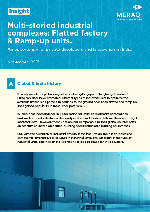 Multi-storied industrial complexes: Flatted factory & Ramp-up units